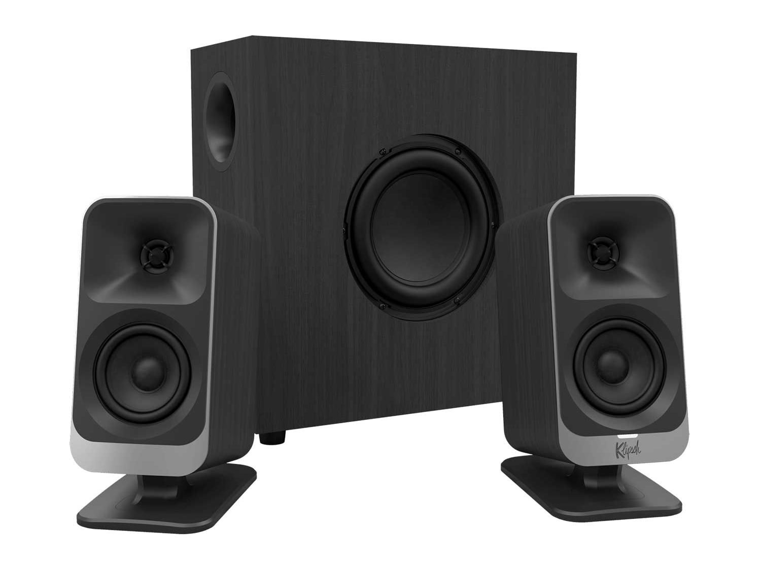Klipsch - ProMedia Lumina 2.1-Channel with LED Lighting Speakers - Black