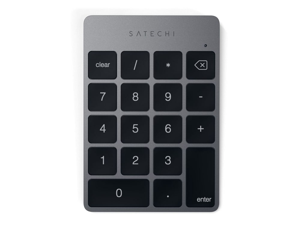 Satechi - Slim Rechargeable Keypad Bluetooth Keyboards - Space Gray