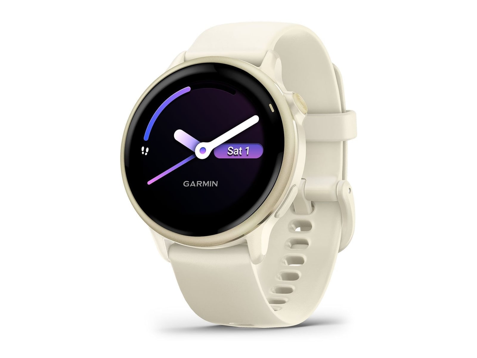 Garmin - vivoactive 6 Smartwatch 42mm GPS Lunar Gold with Bone Band Smart Watches - Gold