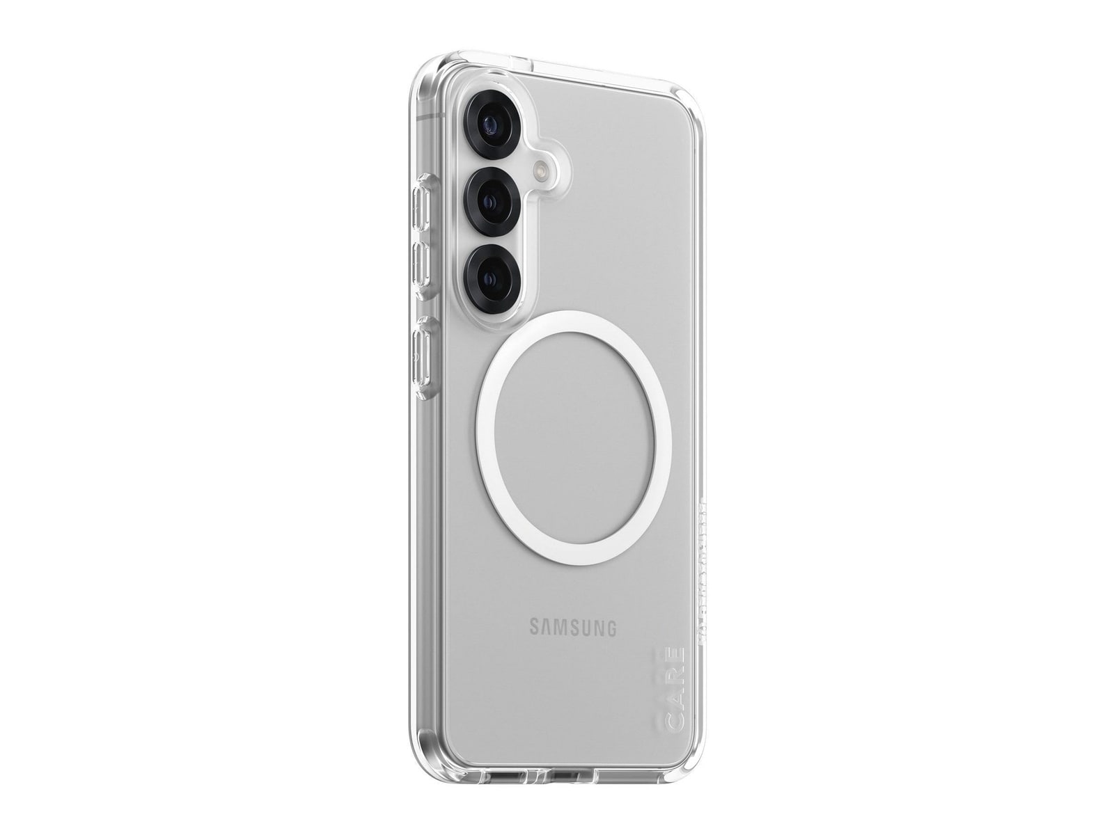 PanzerGlass - CARE Urban Combat Case Transparent w. White Qi Compatible Samsung Galaxy S25