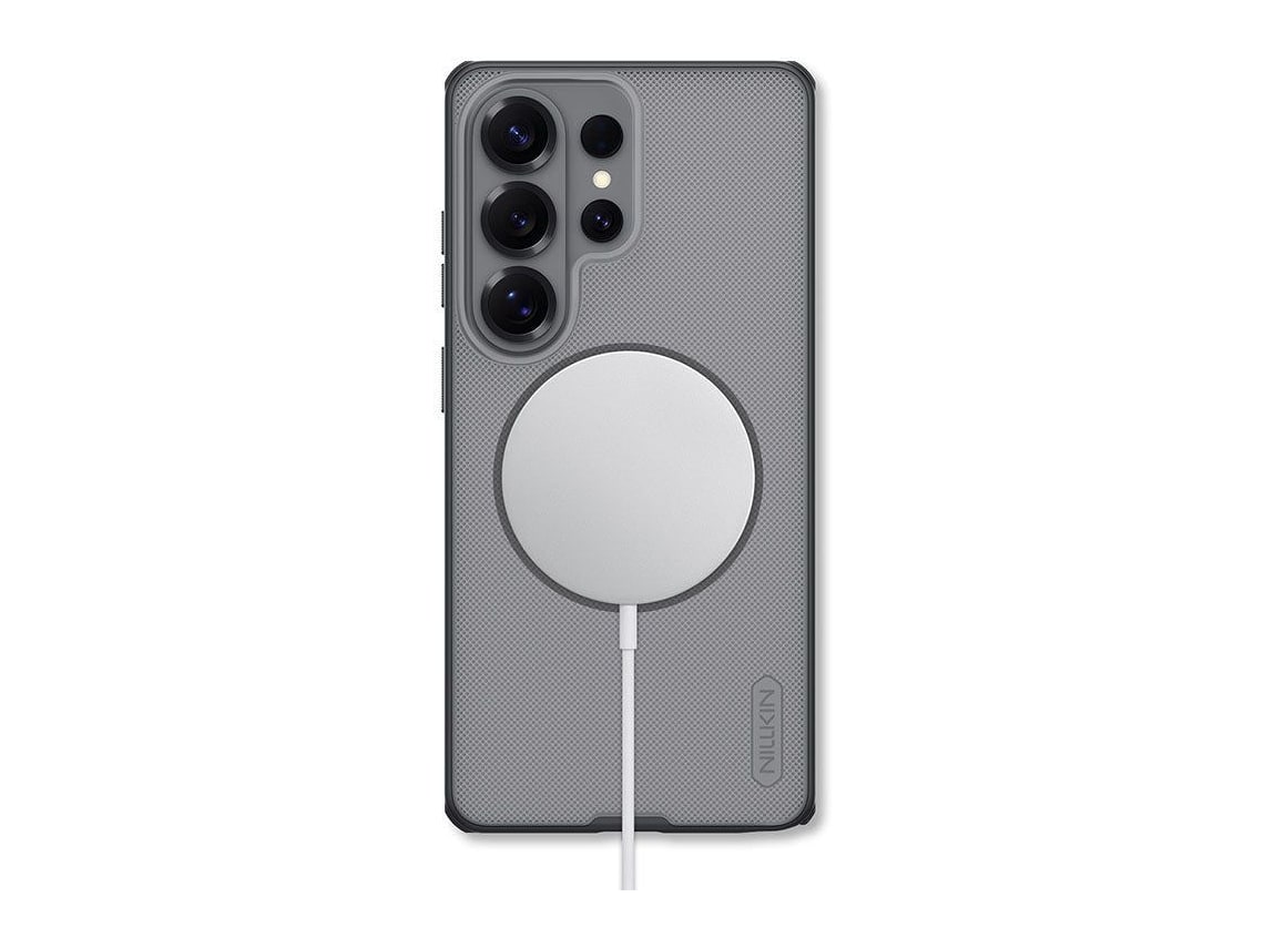 Nillkin - MagSafe Compatible Super Frosted Shield Pro Case - Galaxy S26 Ultra - Matte Smoke Black