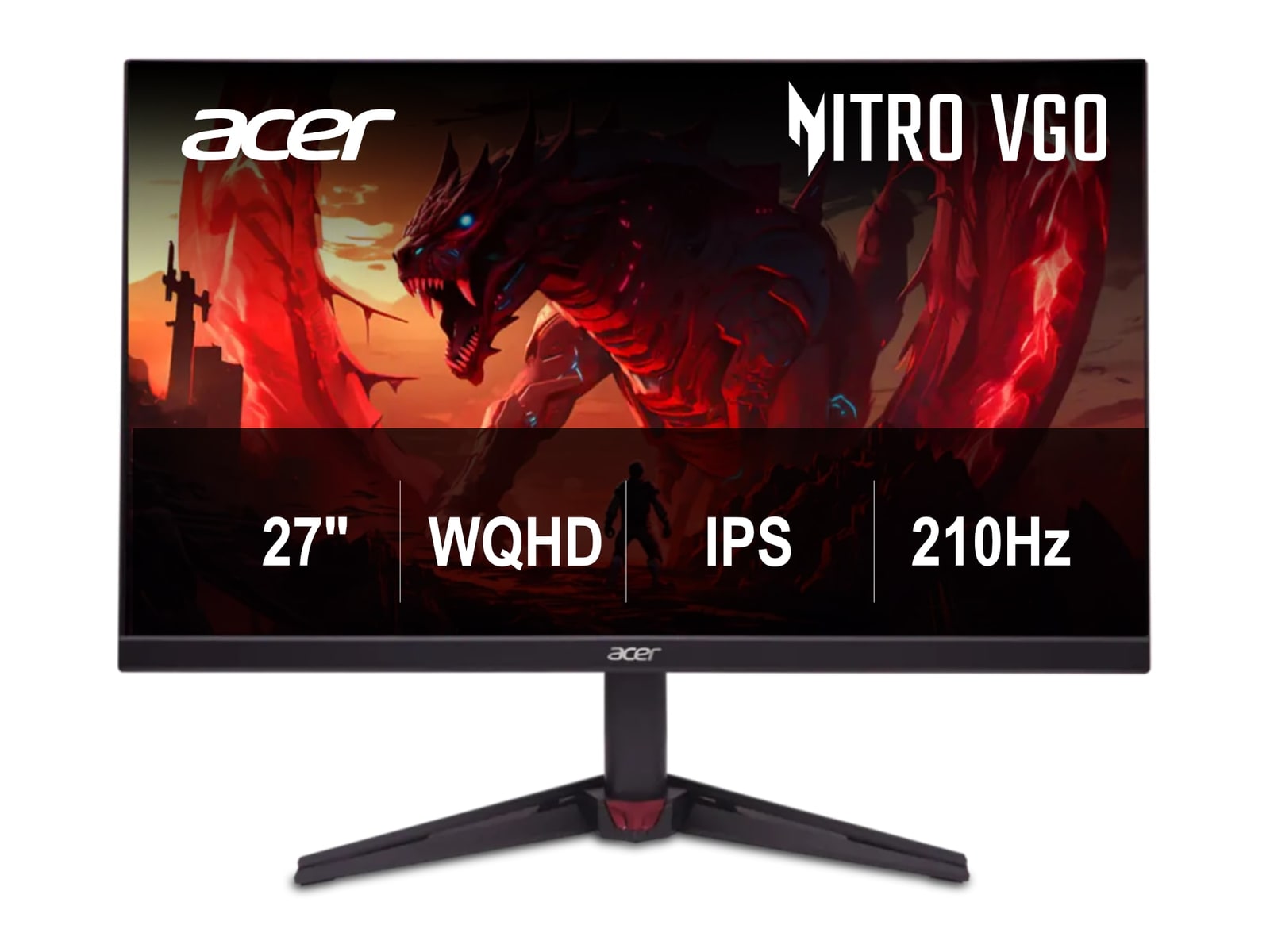 Acer - 27" Nitro VG270U X2bmiipx QHD 210Hz Gaming Monitors
