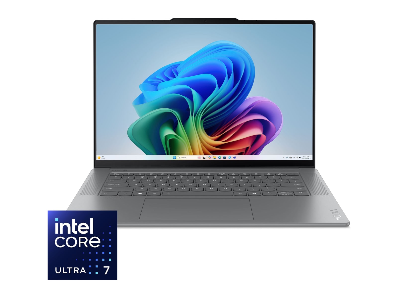 Lenovo - Yoga Slim 7i Aura Edition 15.3" - Intel Core Ultra 7 256V chip - 16GB Memory - 1TB SSD - Luna Gray