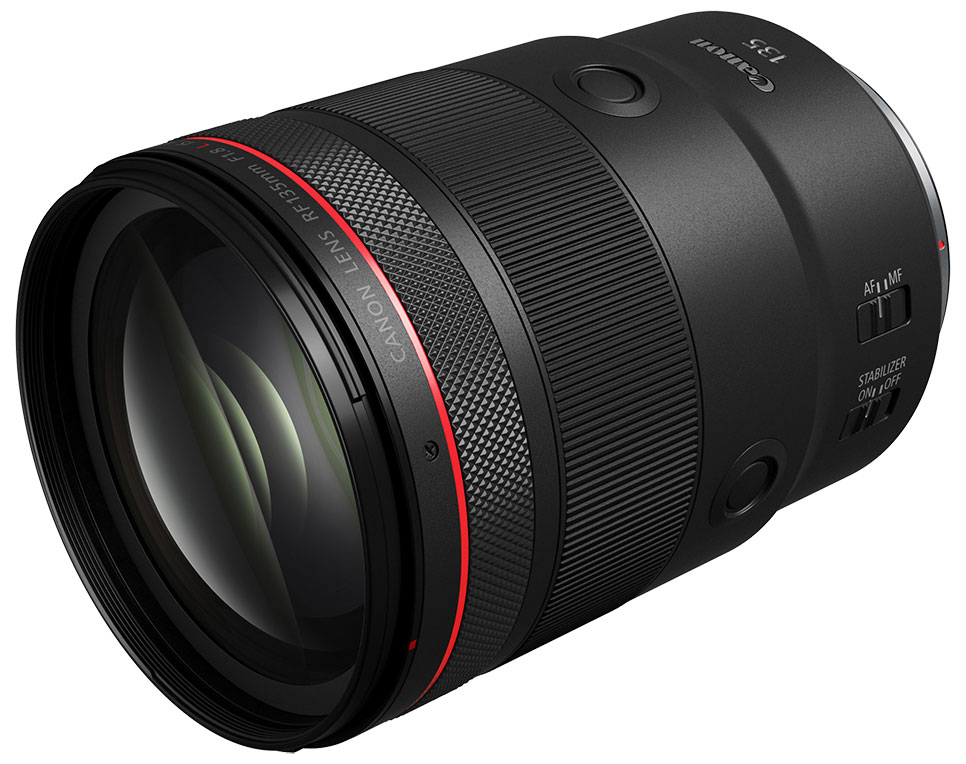 Canon - RF135mm F1.8 L IS USM Camera Lenses - Black