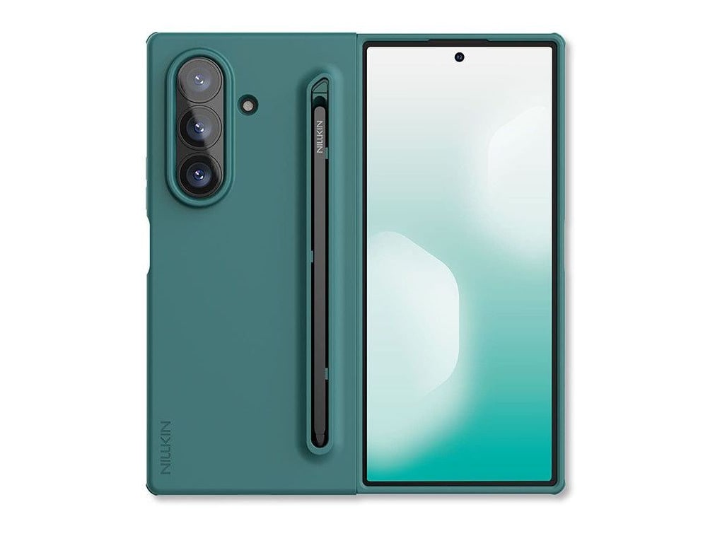 Nillkin - Flex Pure Fold Case with Stylus Pen - Galaxy Z Fold 7 - Foggy Green