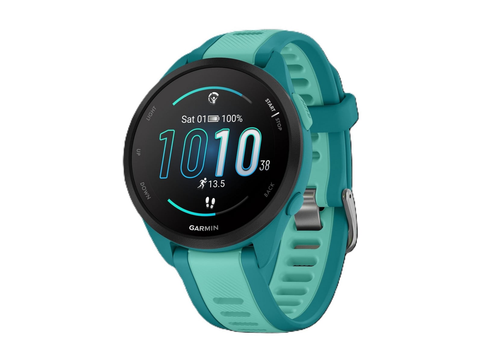 Garmin - Forerunner 165 Music Smart Watches - Turquoise