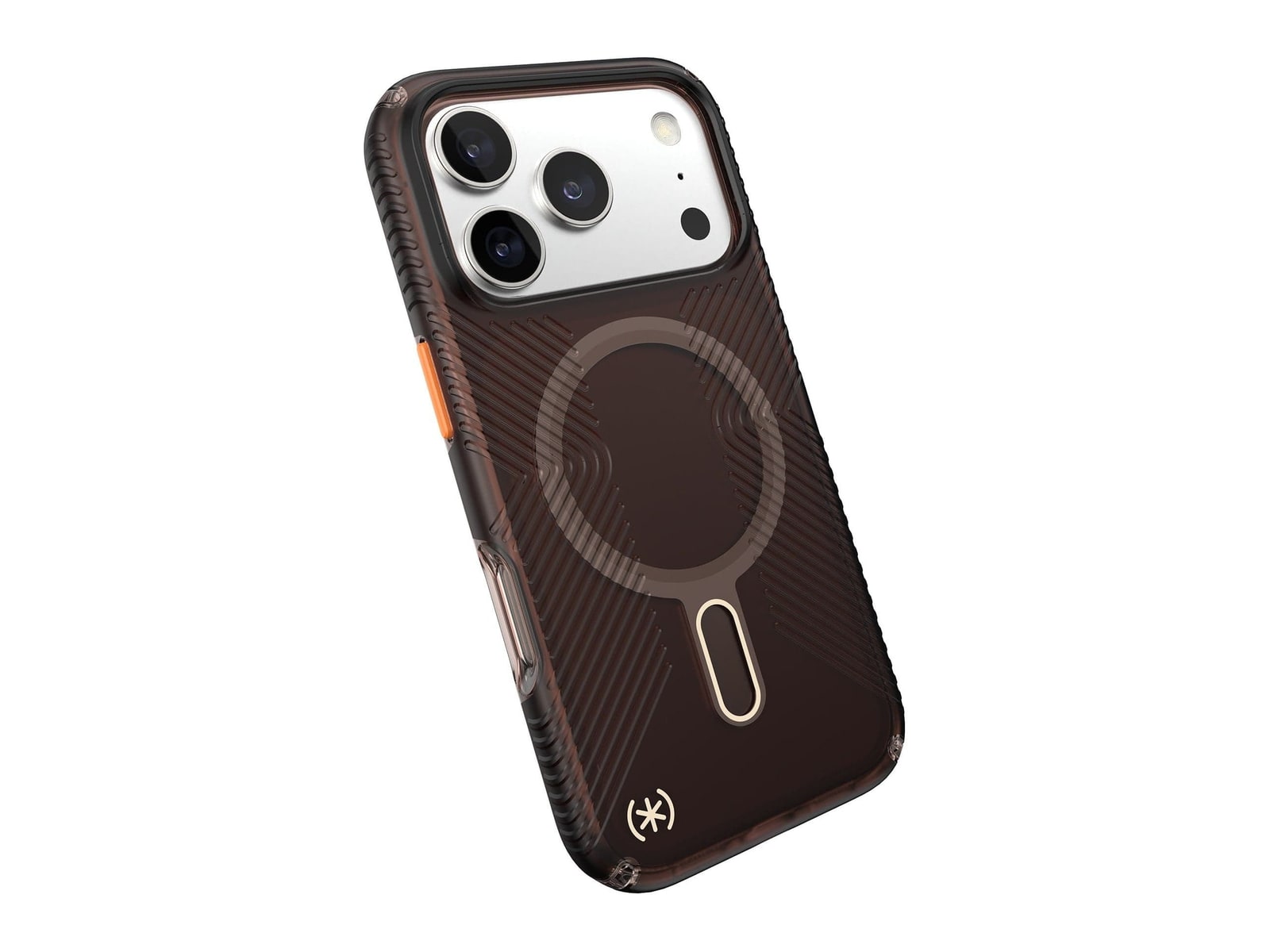 Speck - Presidio Lux Grip + Mist MagSafe with ClickLock - iPhone 17 Pro - Luxury Shade Matte/Orange