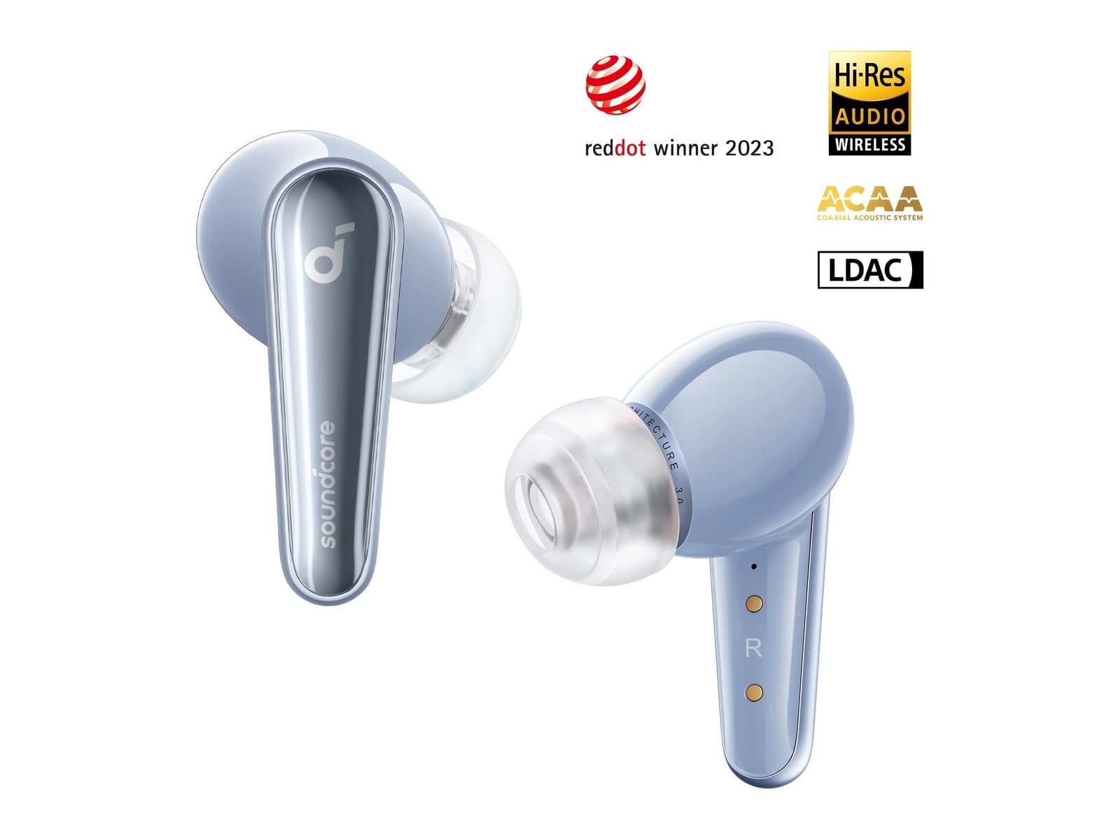 Soundcore - Liberty 4 Bluetooth True Wireless Earbuds - Blue