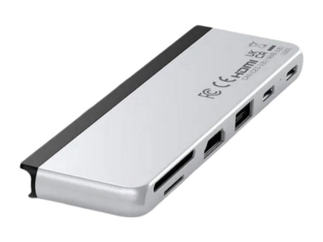 Satechi - Dual USB-C Hub for Surface Pro 9 USB Hubs - Silver