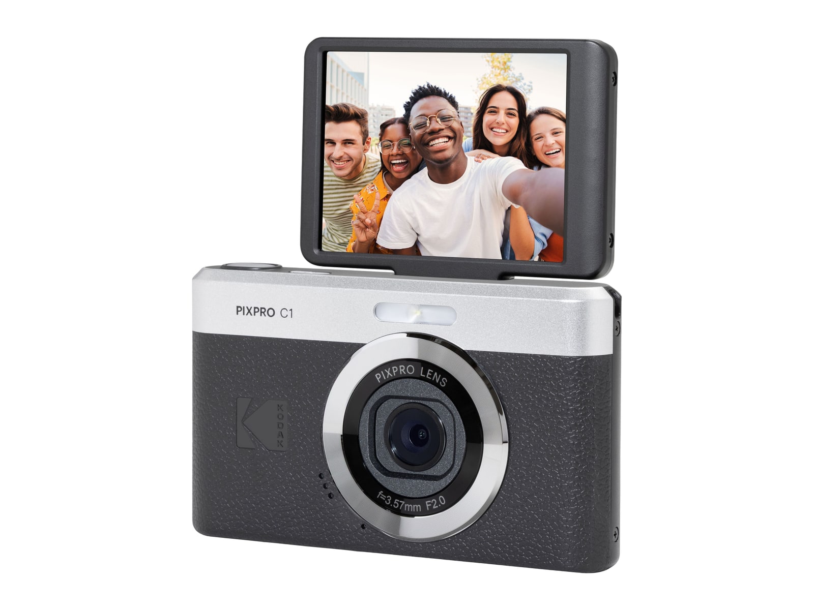 Kodak - PIXPRO C1 Compact & Point-and-Shoot - Black