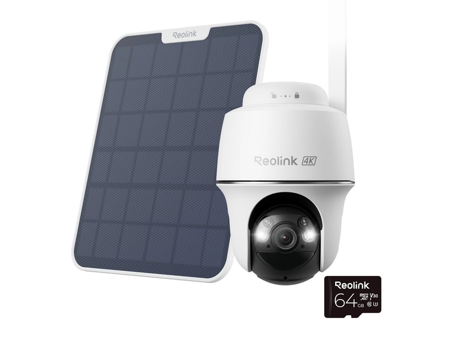 Reolink - Go PT Ultra G440 4K 8MP 4G LTE Battery Camera with Solar Panel Security Cameras