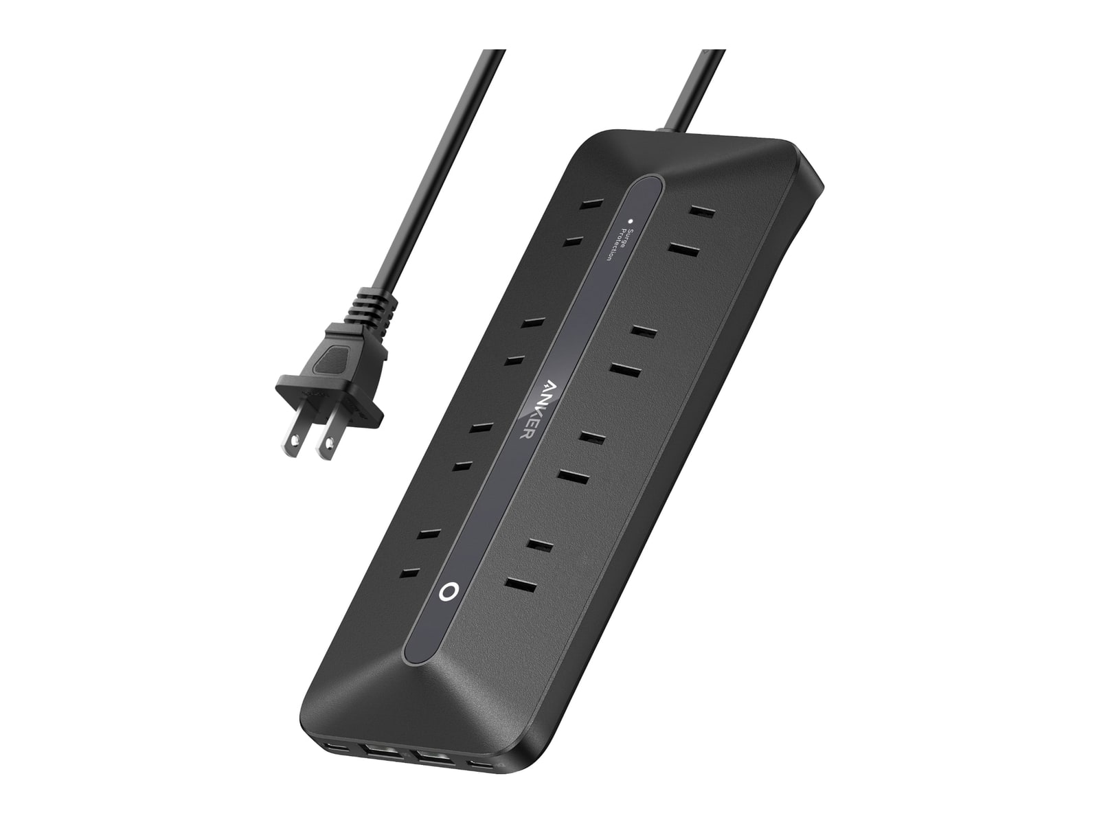 Anker - USB Power Strip (12-in-1, 35W) Black Wall Chargers