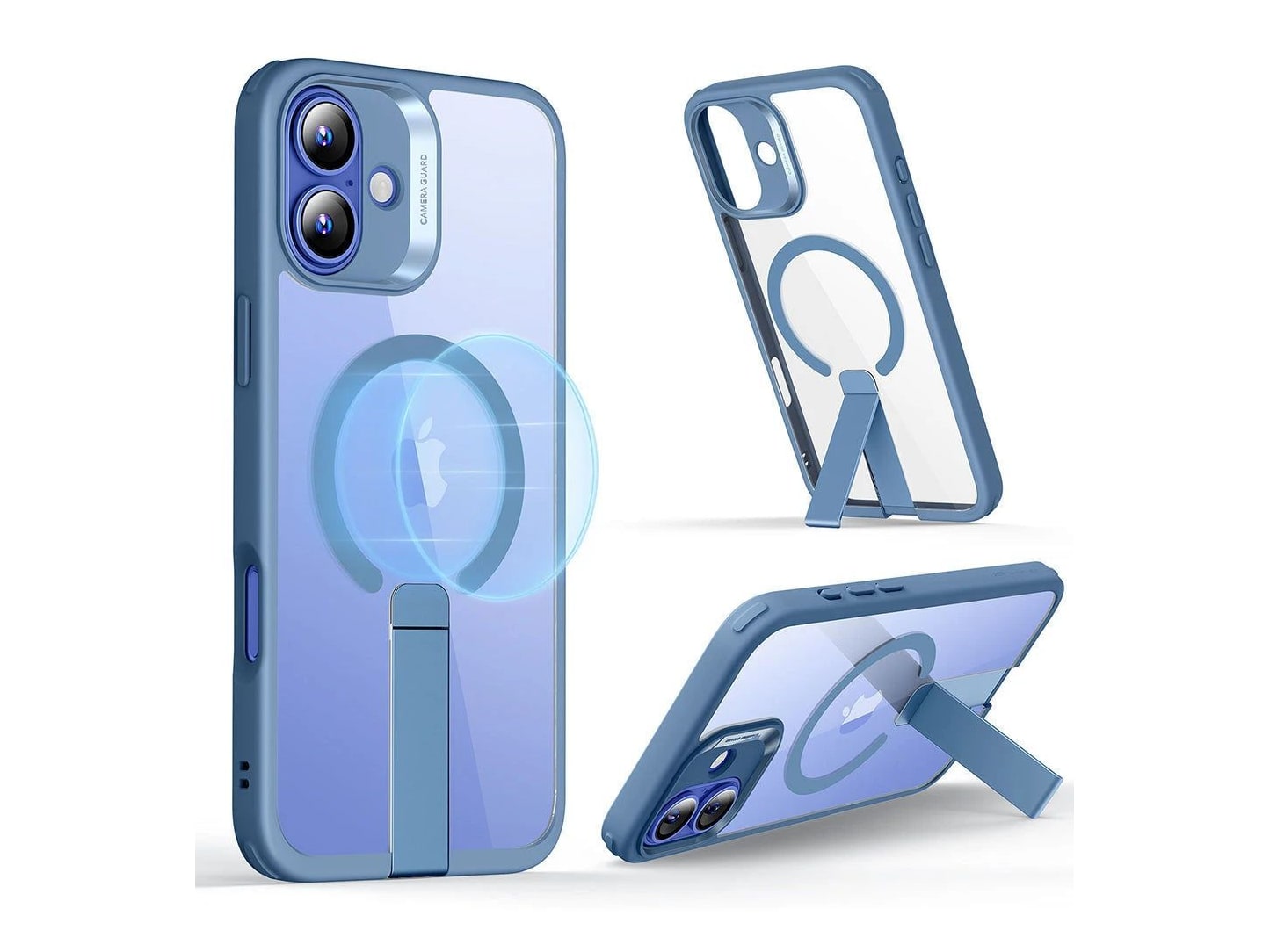 ESR - Boost Flickstand Case (HaloLock) - iPhone 16 - Clear Blue