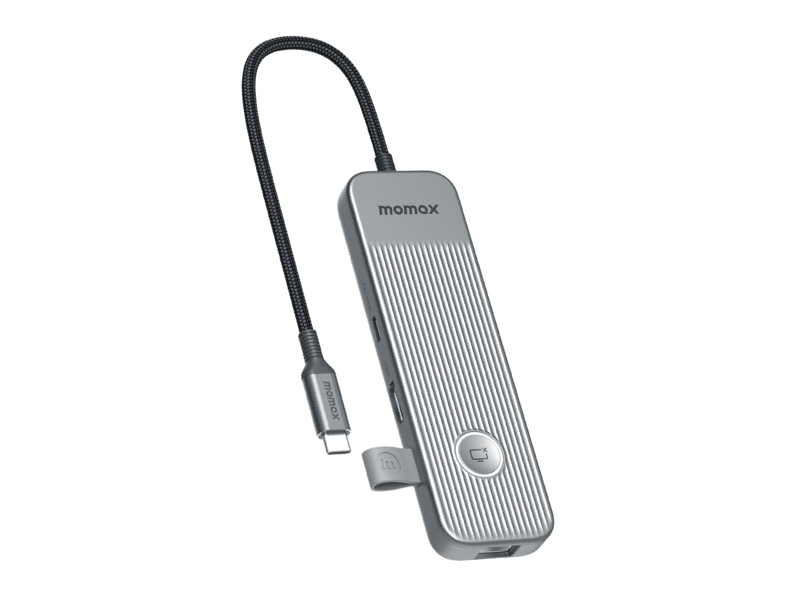 MOMAX - 1-Link USB-C Hub 8-in-1 USB-C USB Hubs - Gray