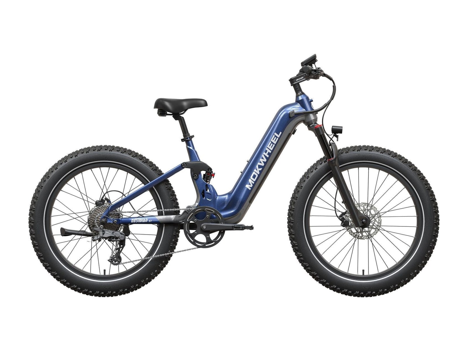 Mokwheel - Obsidian ST 2.0 Blue and Grey Electric Bikes