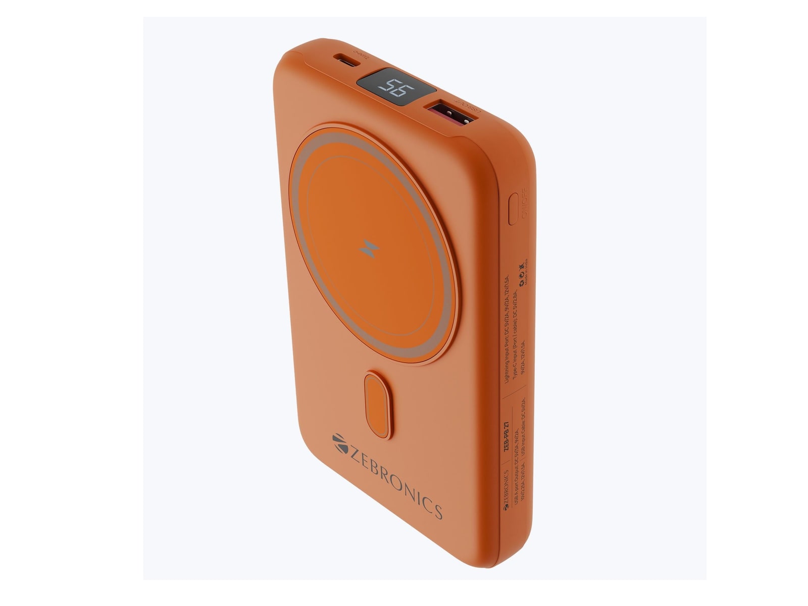 Zebronics - Zeb EnergiSafe 10R6 Orange Power Banks