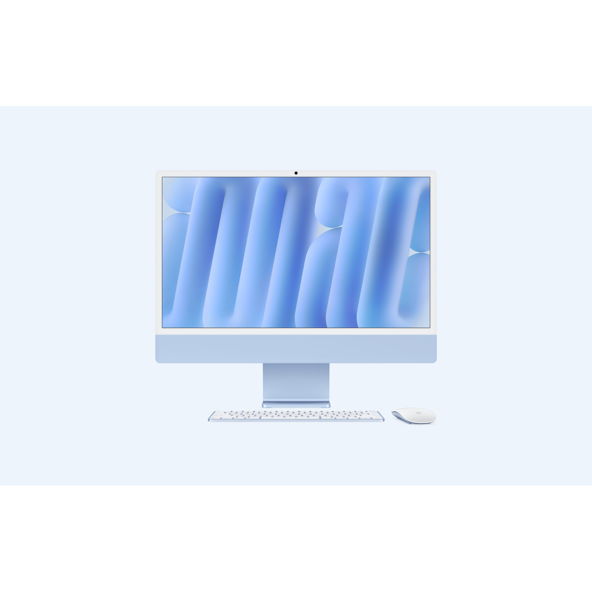 Apple - iMac 24" All-in-One Desktop - M4 chip - 10-core CPU - 10-core GPU - 16GB Memory - 256GB SSD - Standard glass - Blue