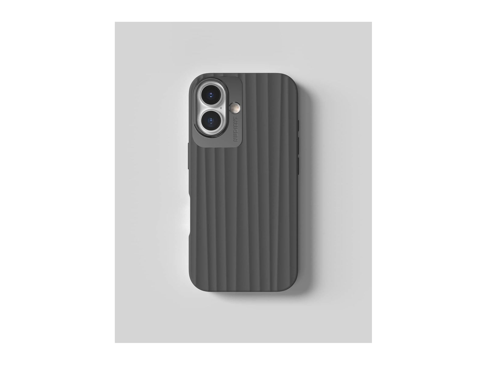 Nudient - Bold Case with MagSafe for iPhone 16 - Basalt Grey