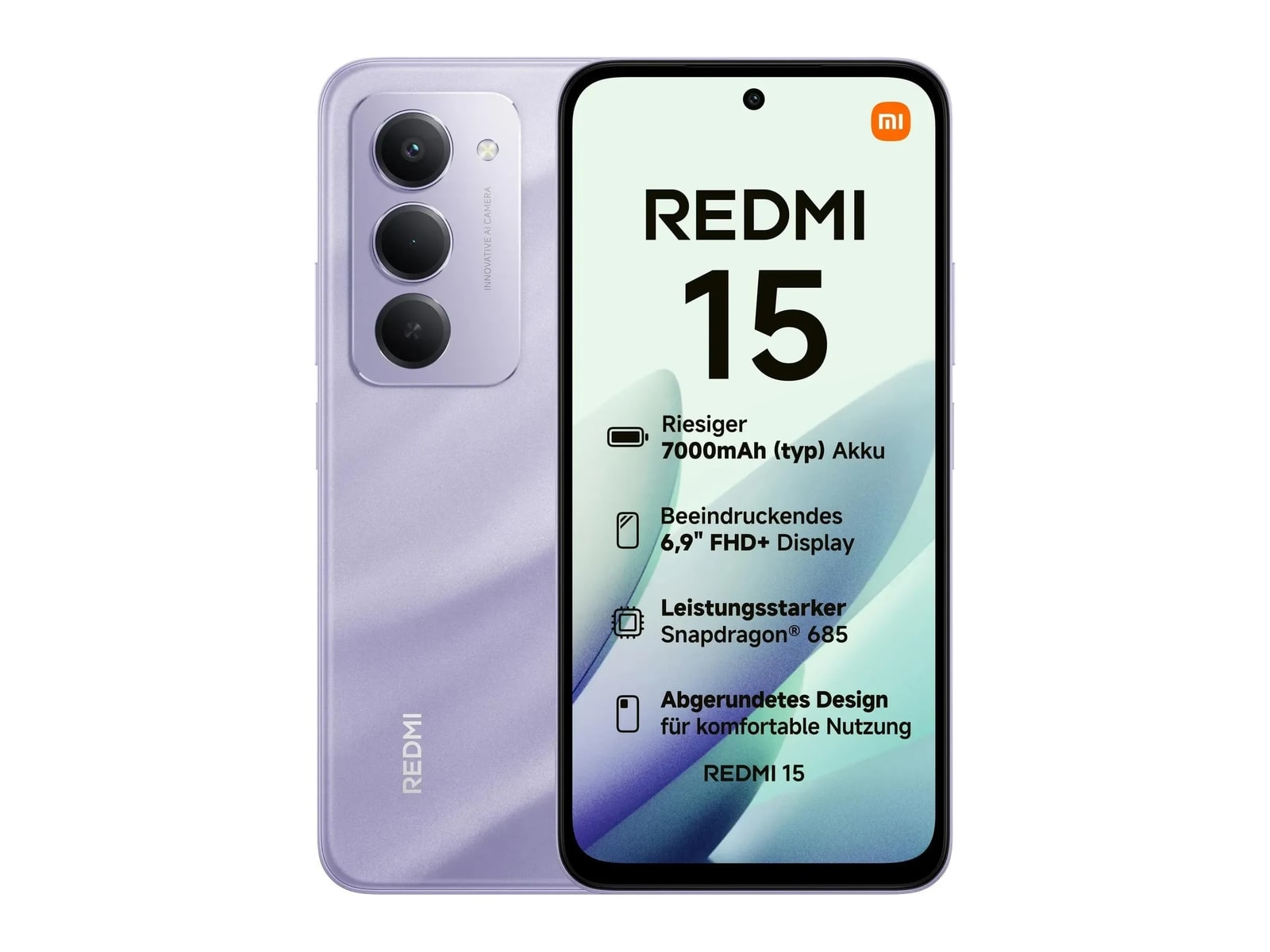 Redmi - 15 4G 128GB - Purple