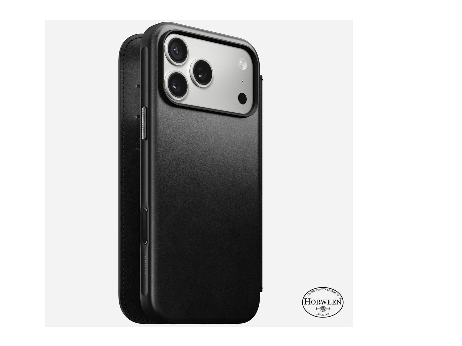 Nomad - Modern Leather Folio - iPhone 17 Pro Max - Black - Horween