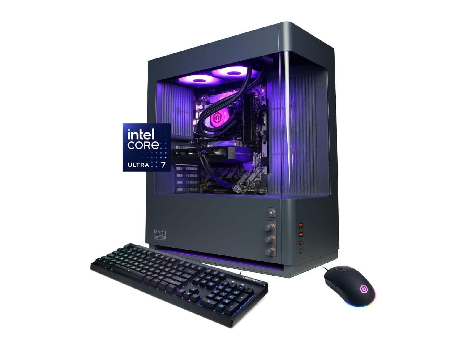 CyberPowerPC - GXi3400BSTV18 - Intel Core Ultra 7 265F chip - 16GB Memory - 1TB SSD - Gray