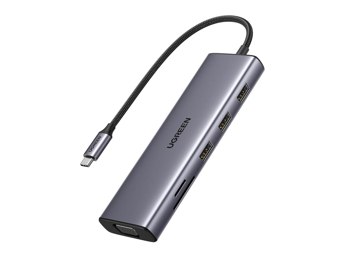 UGREEN - CM498 Revodok 10-in-1 USB-C USB Hubs - Gray