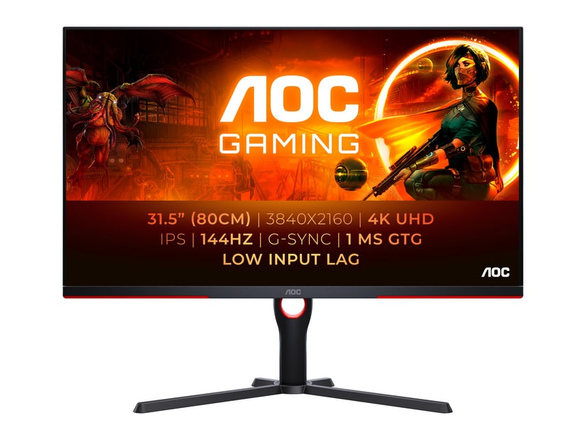 AOC - 31.5" U32G3X 4K UHD 144Hz Gaming Monitors (EU)