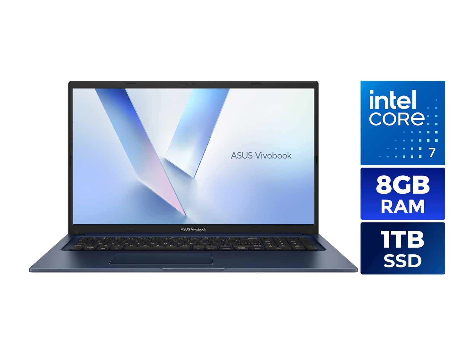 ASUS - Vivobook 17 F1704VAP-NB71 17.3" - Intel Core 7 150U chip - 8GB Memory - 1TB SSD - Quiet Blue