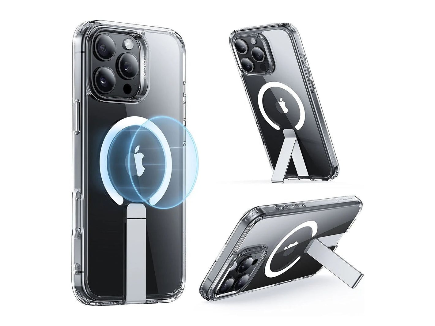 ESR - Boost Flickstand Case (HaloLock) - iPhone 16 Pro - Clear