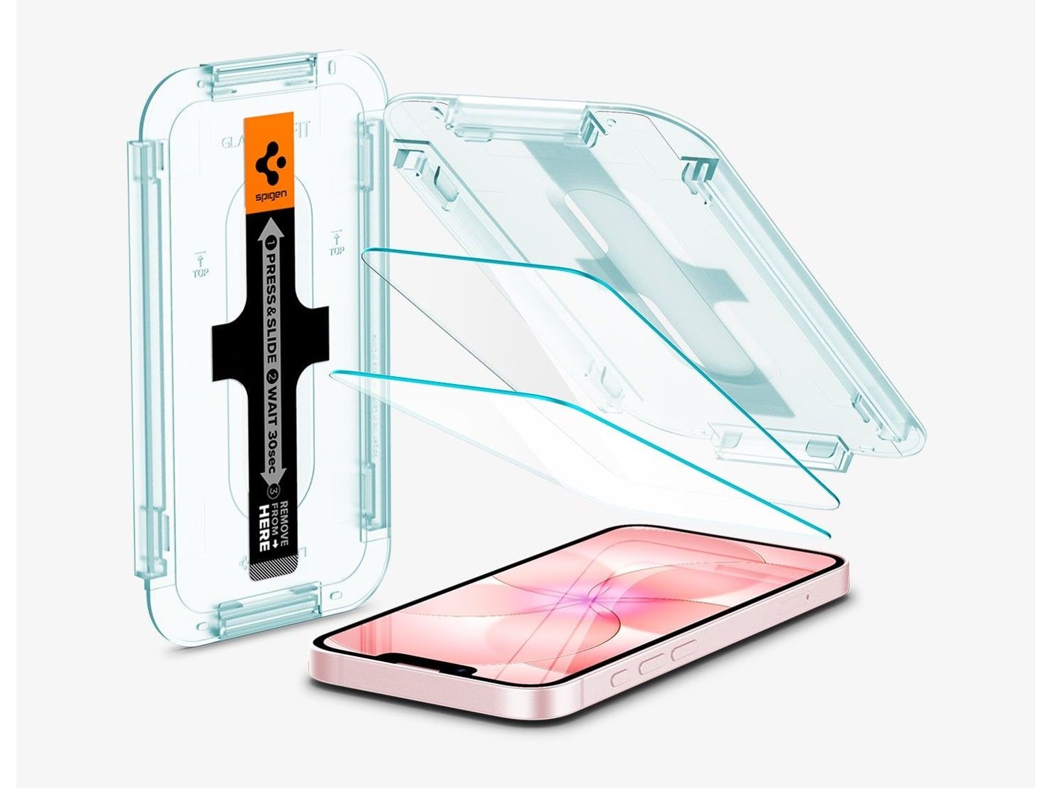Spigen - EZ Fit GLAS.tR | Sensor Protected - iPhone 17e - Clear