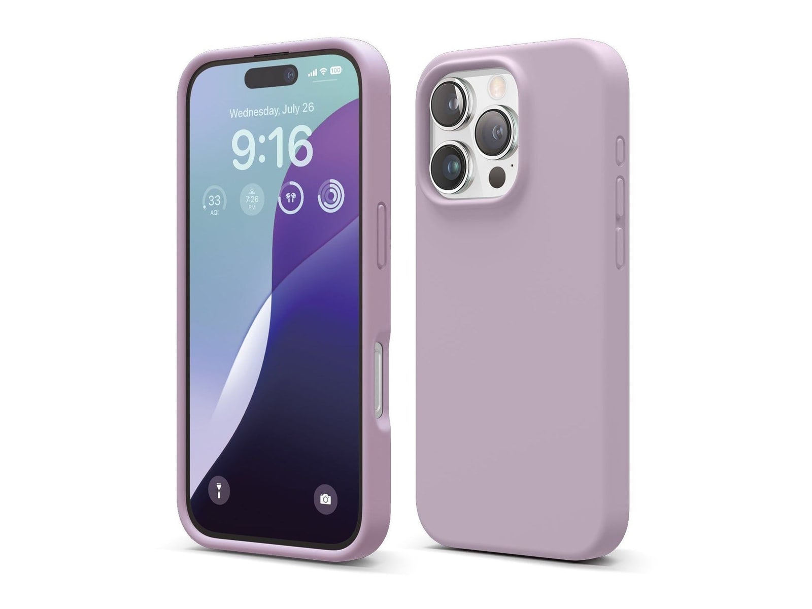 elago - Premium Silicone Case - iPhone 16 Pro - Soft Purple