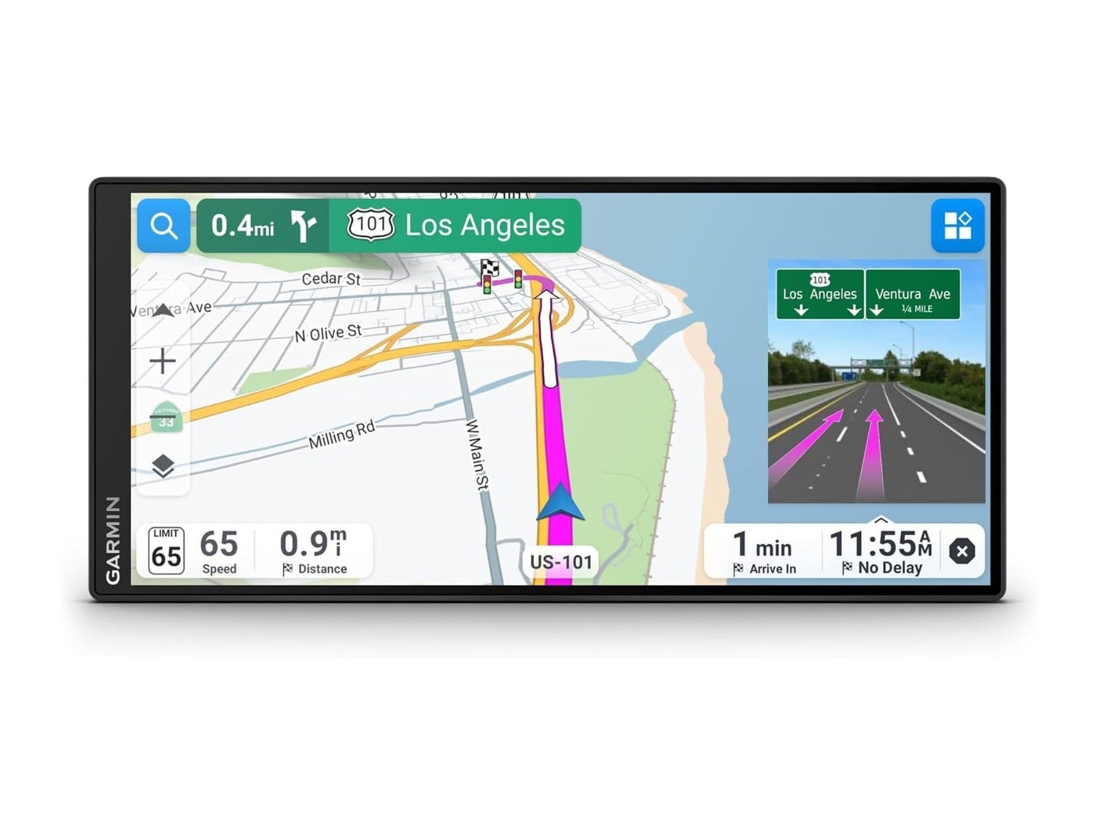Garmin - Drive 7.1 Inch GPS Navigator with Ultrawide Display and Driver Alerts GPS Navigation