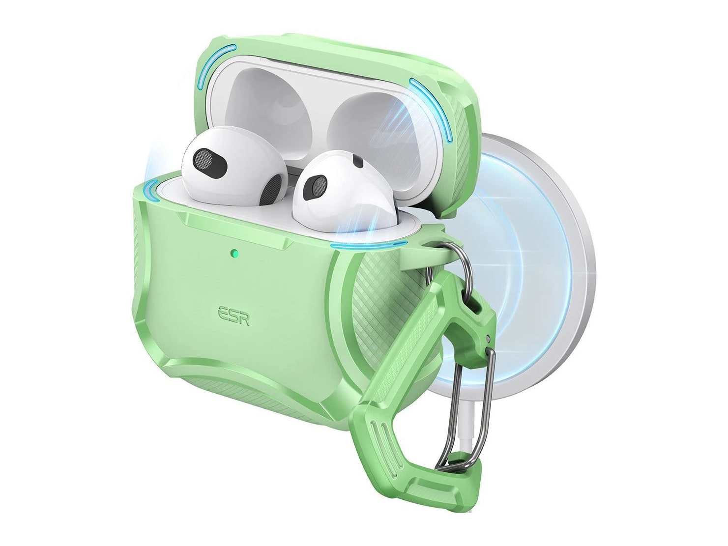 ESR - Cyber Tough Case (HaloLock) - AirPods 4 - Mint Green
