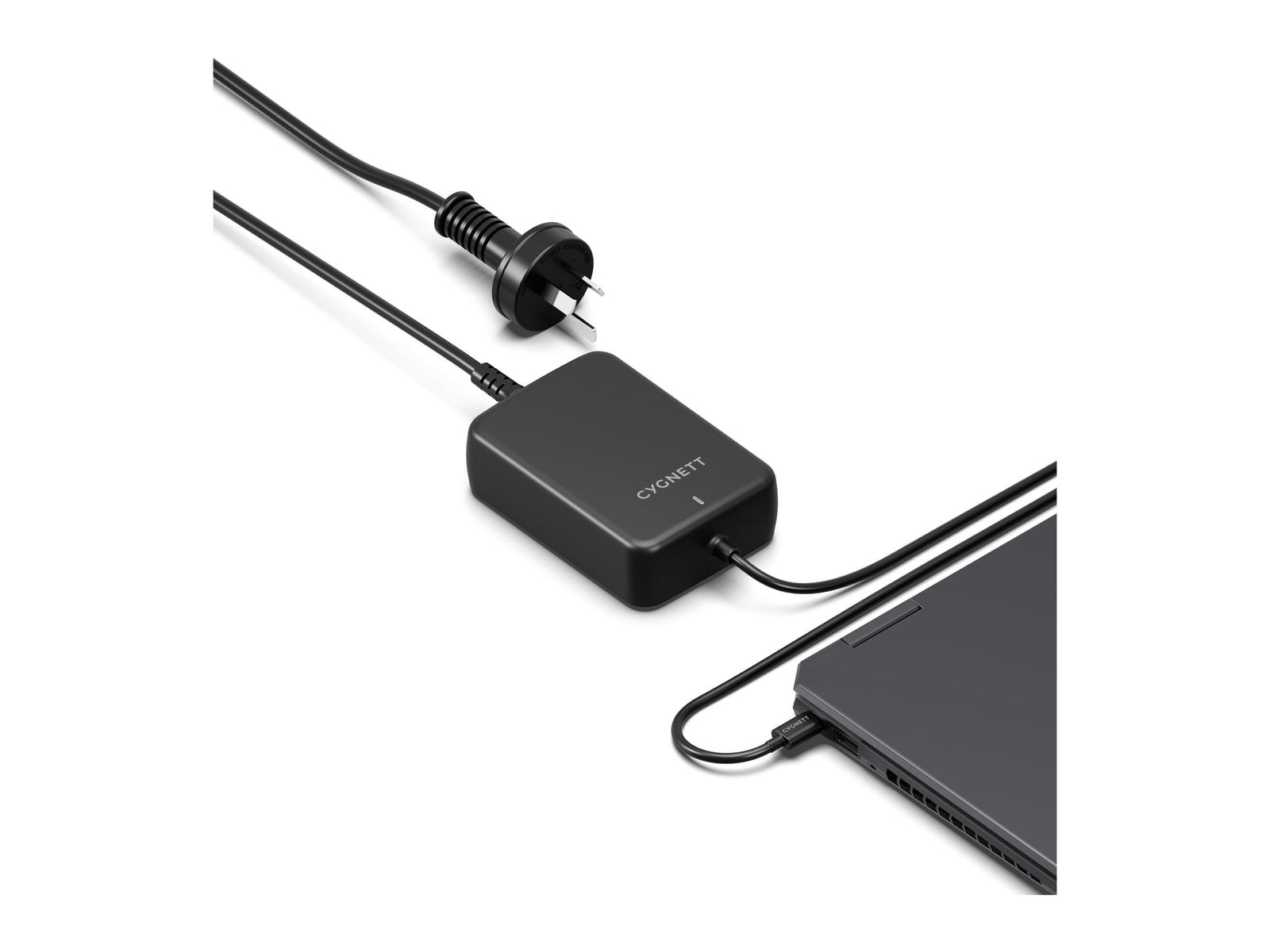 Cygnett - PowerMaxx 140W GaN USB-C Laptop Charger - Black Wall Chargers