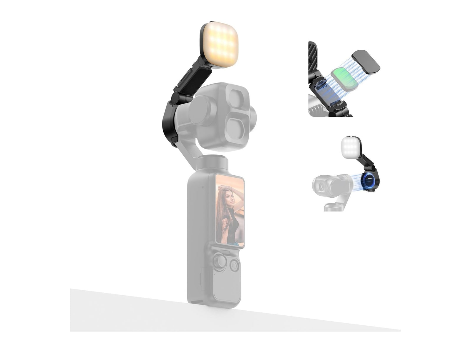 Neewer - M30 Magnetic Fill Light Compatible with DJI Pocket 4 / 4P / Xtra Muse 2 Camera Accessories