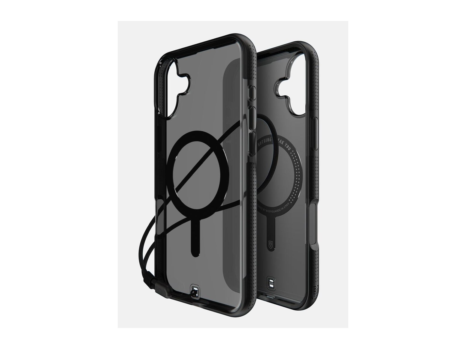 BodyGuardz - Ace Pro MagSafe iPhone 16 Plus - Smoke/Black