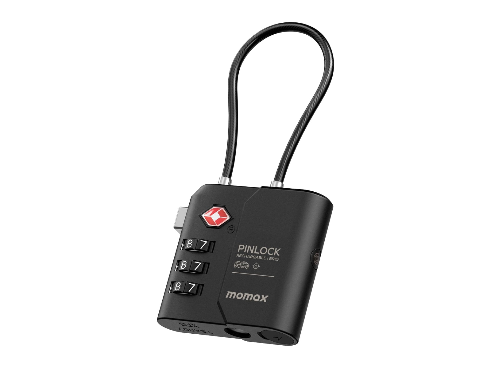 MOMAX - PinLock Find My Locator Bluetooth Trackers - Black