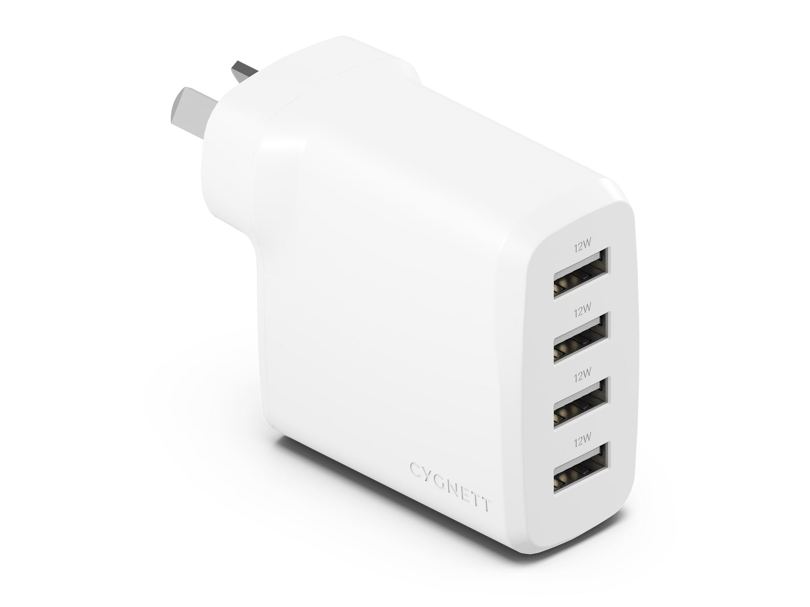 Cygnett - PowerPlus 24W Multi Port Wall Charger - White Wall Chargers