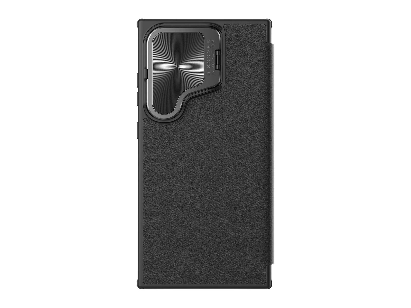Nillkin - Qin CamProp Leather Case - Galaxy S24 Ultra - Elegant Black