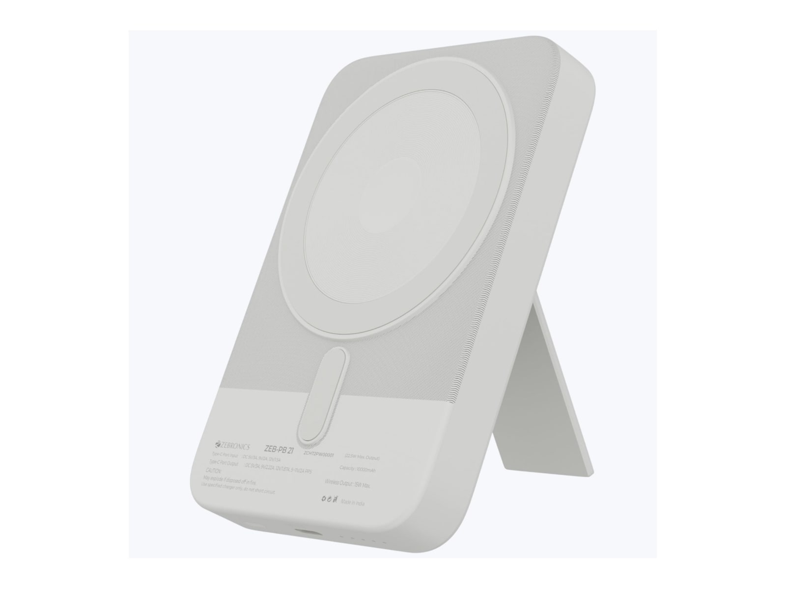 Zebronics - Zeb EnergiSafe 10R5 White Power Banks