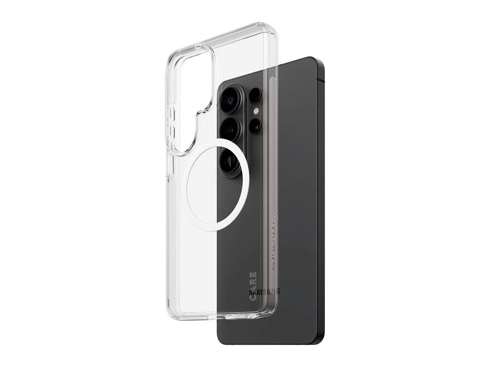 PanzerGlass - CARE Urban Explorer Case Transparent w. White Qi Samsung Galaxy S26 Ultra