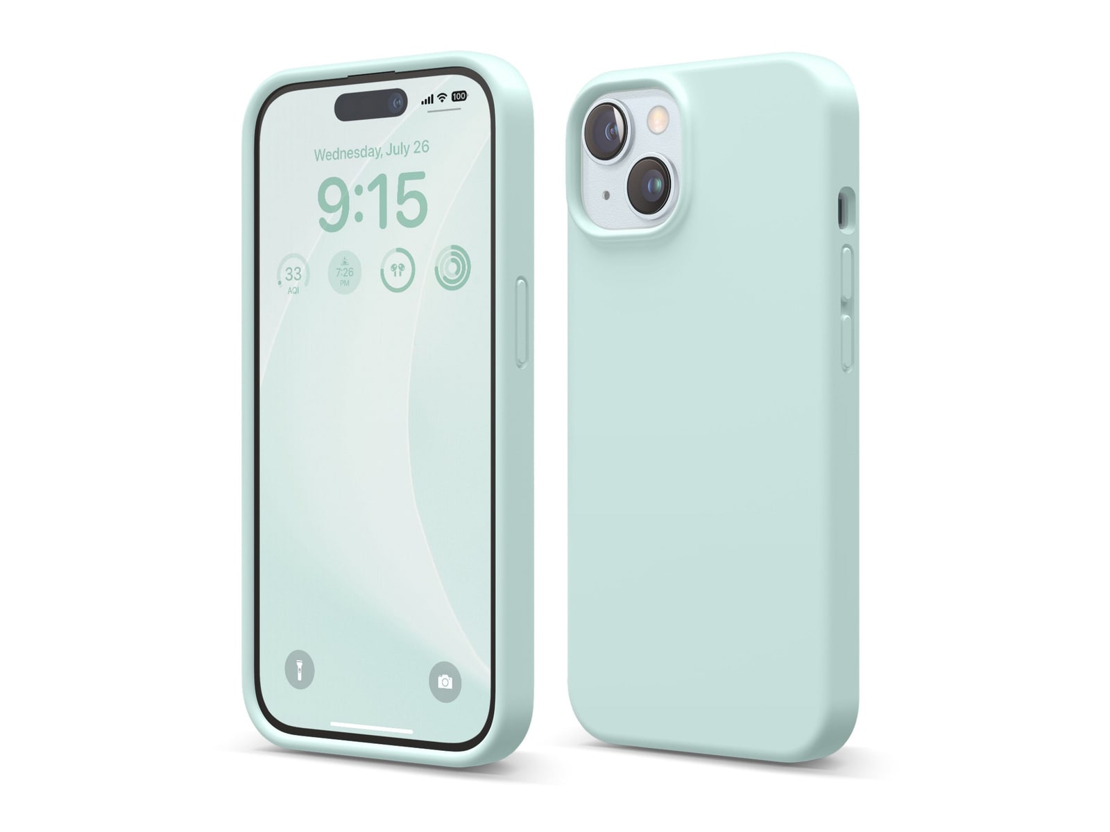 elago - Premium Silicone Case - iPhone 15 - Mint