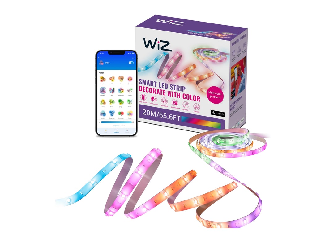 WiZ - RGBIC LED Strip 20 m Smart Lighting (EU)