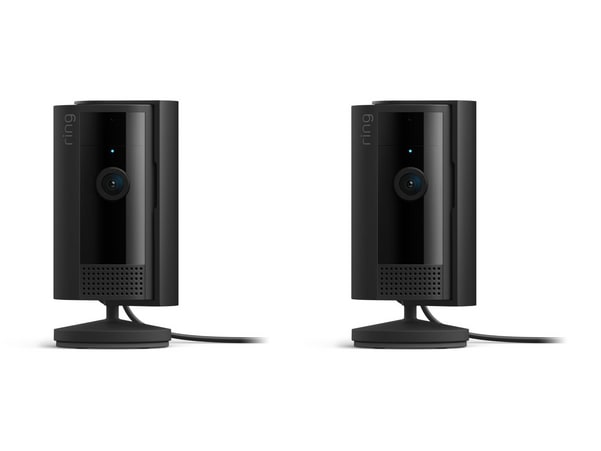 Ring - Indoor Cam (2nd Gen) Black 2-Pack Security Cameras