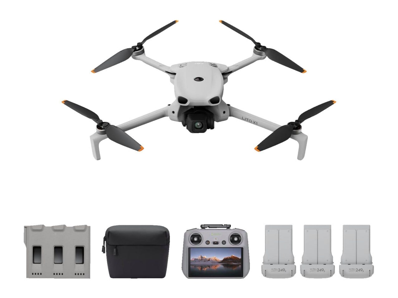 DJI - Lito X1 Fly More Combo (DJI RC 2) Consumer Drones (CN)