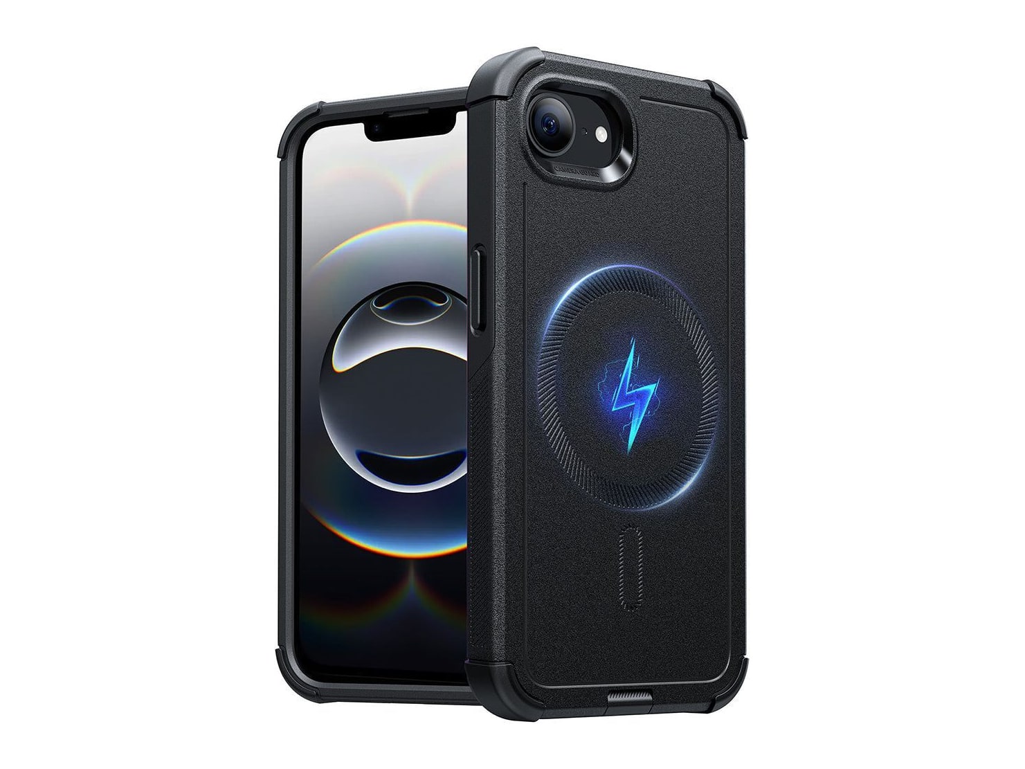 ESR - HaloLock Cyber Tough Case - iPhone 16e - Black