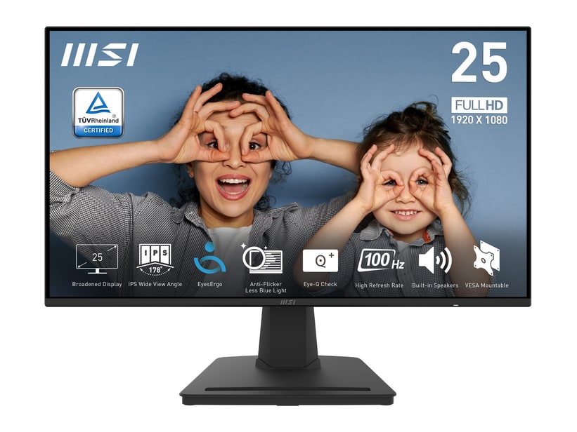 MSI - 24.5" PRO MP252 Full HD 100Hz Professional Monitors