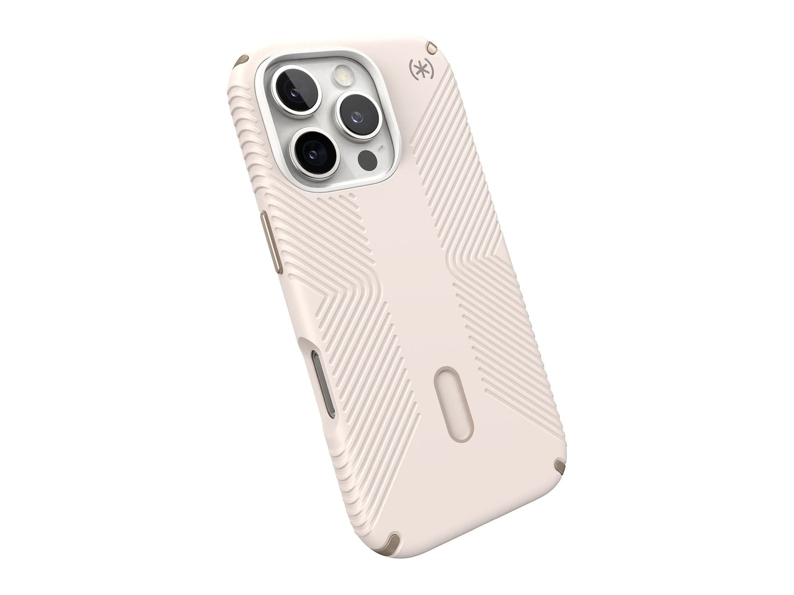 Speck - Presidio2 Grip MagSafe with ClickLock - iPhone 16 Pro - Bleached Bone/Heirloom Gold