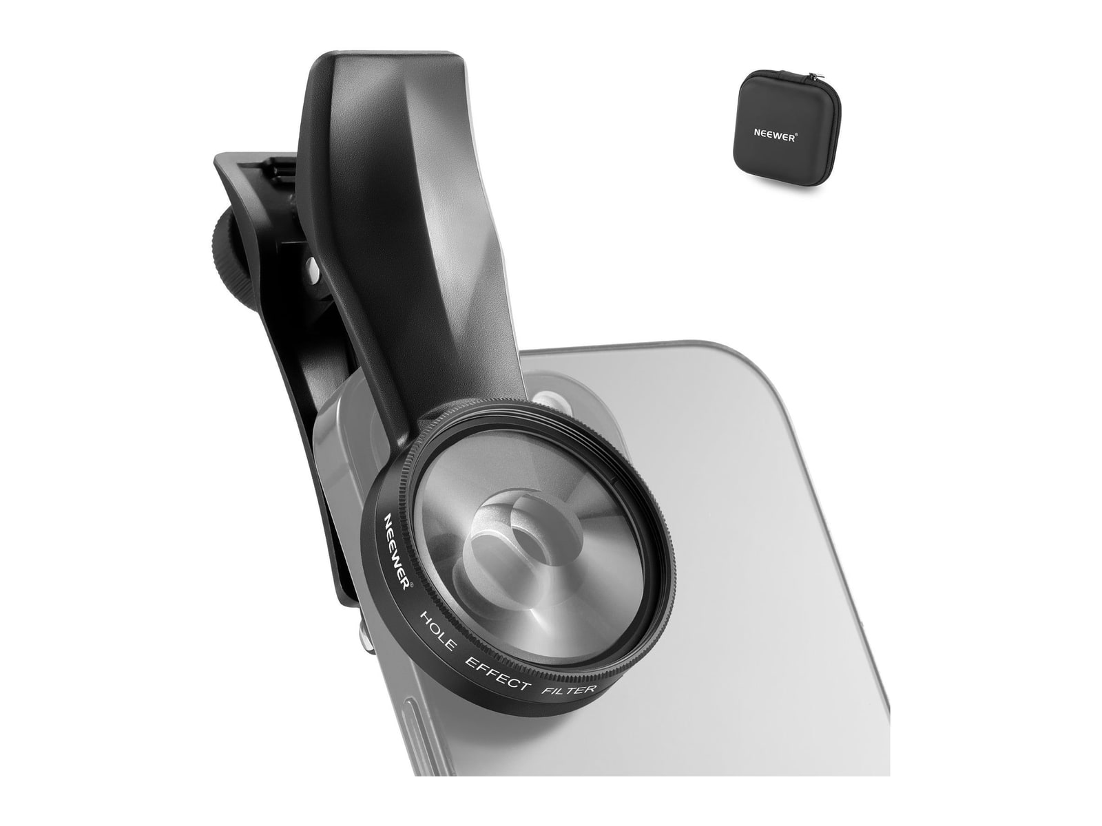 Neewer - FL-100 37mm Spiral Halo Prism Filter with Phone Clip Camera Accessories