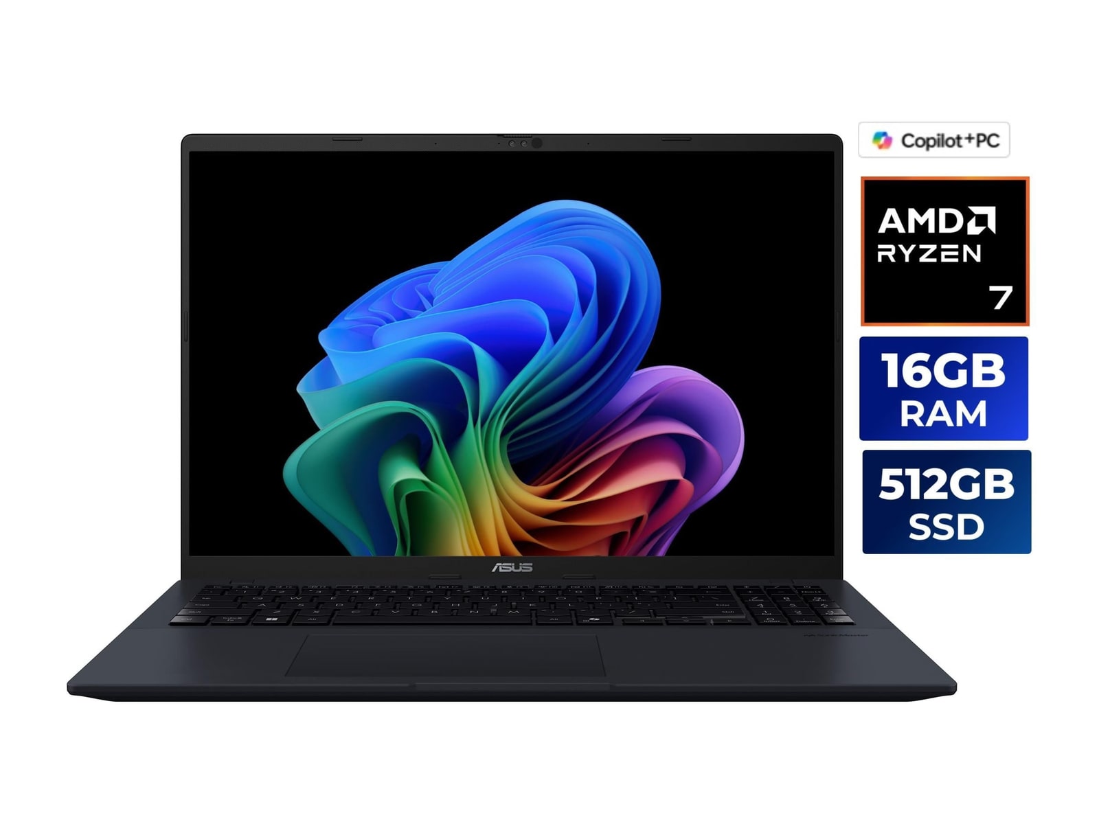 ASUS - Vivobook M1607KA-NS76 16" - AMD Ryzen AI 7 350 chip - 16GB Memory - 512GB SSD - Quiet Blue